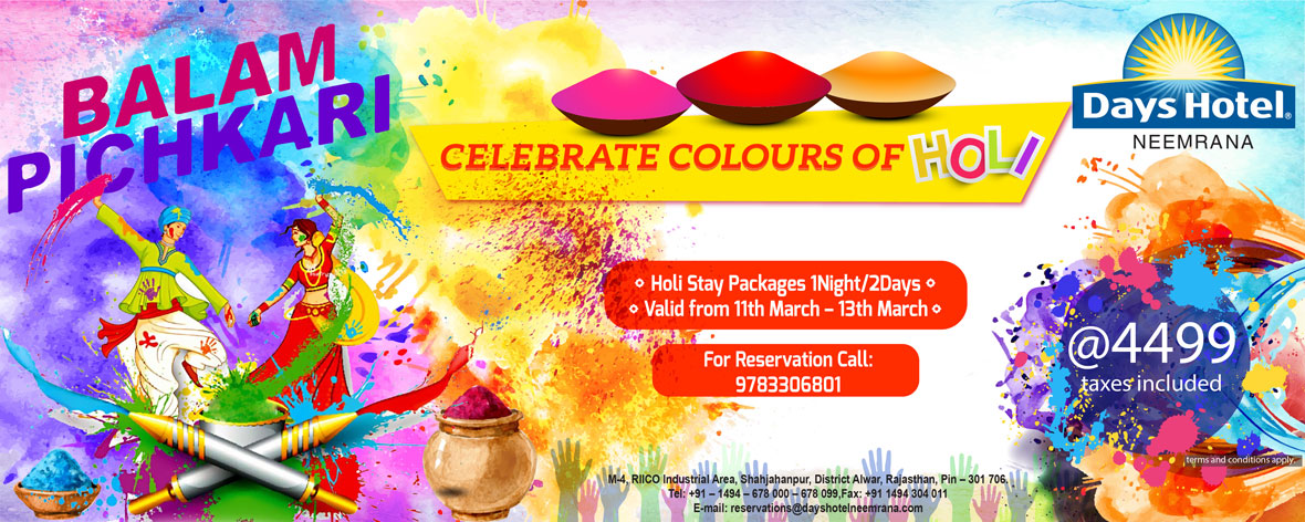 Holi-2017-Hotel-Offer-Delhi-Neemrana-Days-Hotel-Neemrana